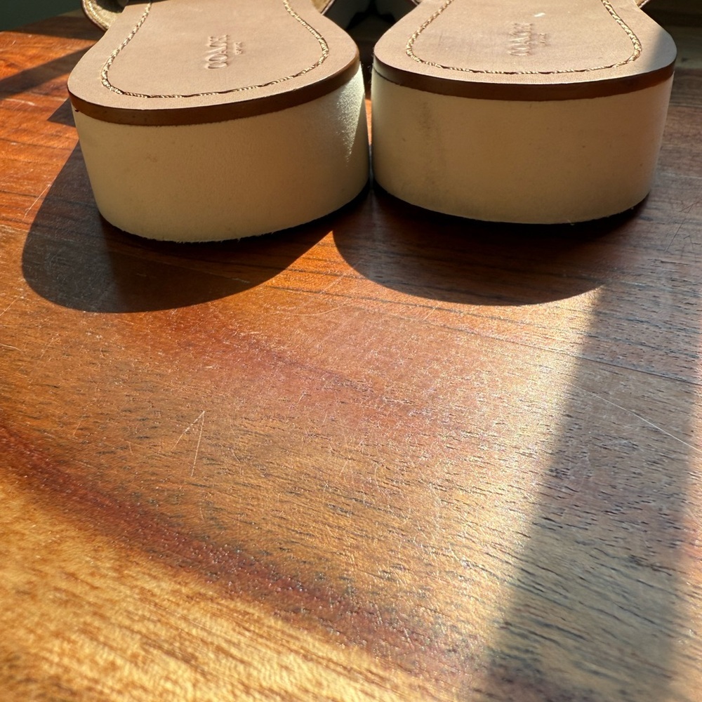 Coach Women's Brown Leather Sandals- Size 9.5 - Picture 5 of 7